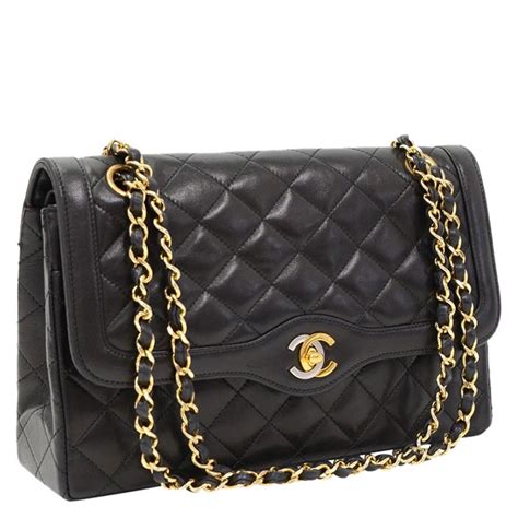 chanel paris black bag|Chanel bag limited edition.